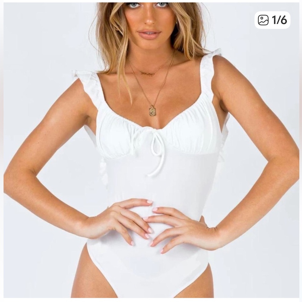 Princess Polly Anahita White Bodysuit